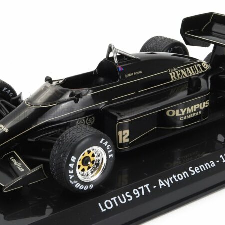 EDICOLA 1/24 LOTUS | F1  97T RENAULT TURBO TEAM LOTUS N 12 WINNER PORTUGAL GP 1985 AYRTON SENNA - BLISTER BOX | BLACK GOLD