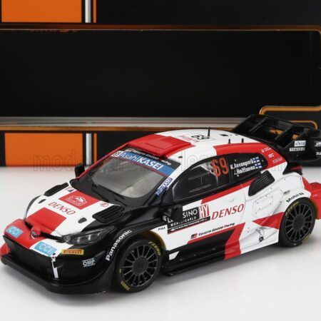 IXO-MODELS 1/43 TOYOTA | YARIS GR HYBRID RALLY1 TEAM TOYOTA GAZOO RACING WRT N 69 2nd RALLY MONTECARLO 2023 KALLE ROVANPERA - JONNE HALTTUNEN | WHITE RED BLACK