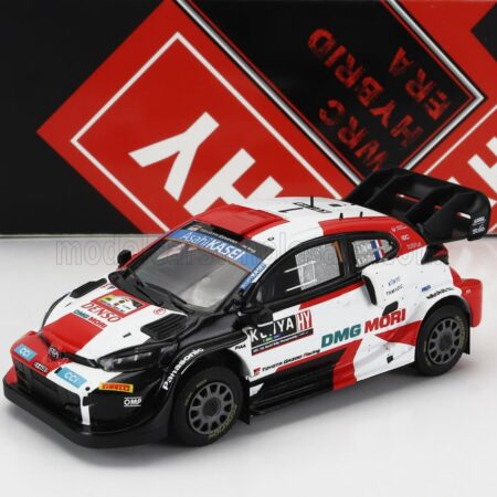 IXO-MODELS 1/43 TOYOTA | YARIS GR RALLY1 TEAM TOYOTA GAZOO RACING WRT N 1 4th RALLY SAFARI KENYA 2022 SEBASTIAN OGIER - BENJAMIN VEILLAS | BLACK WHITE RED