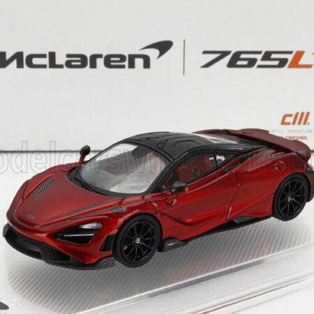 CM-MODELS 1/64 McLAREN | 765LT WITH RACING SET WHEELS 2020 | RED BLACK