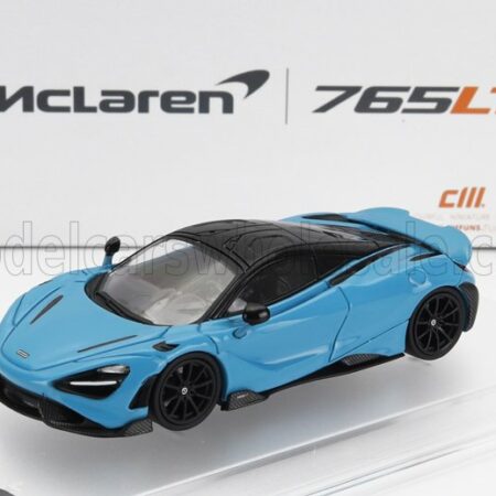 CM-MODELS 1/64 McLAREN | 765LT WITH RACING SET WHEELS 2020 | LIGHT BLUE