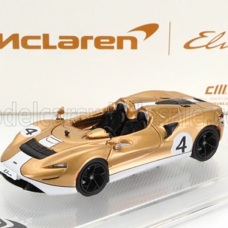 CM-MODELS 1/64 McLAREN | ELVA N 4 RACING 2020 | GOLD WHITE