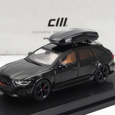 CM-MODELS 1/64 AUDI | A6 RS6 AVANT C8 SW STATION WAGON 2021 | BLACK