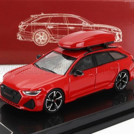 CM-MODELS 1/64 AUDI | A6 RS6 AVANT C8 SW STATION WAGON 2021 | RED