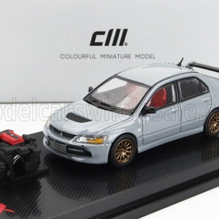 CM-MODELS 1/64 MITSUBISHI | LANCER EVO IX WITH ENGINE 2003 | GREY