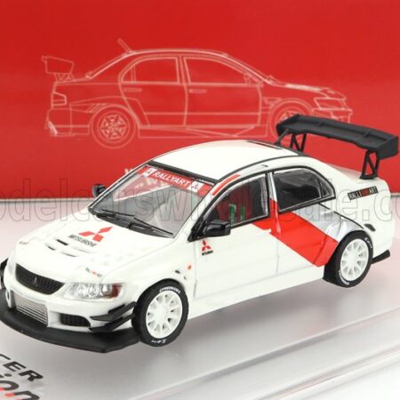 CM-MODELS 1/64 MITSUBISHI | LANCER EVO IX BASE RALLY 2003 | WHITE RED SILVER