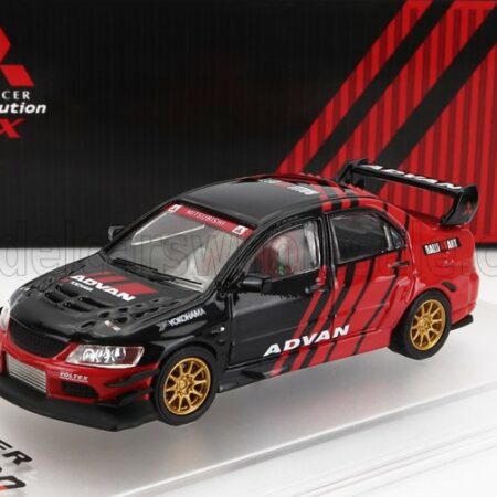 CM-MODELS 1/64 MITSUBISHI | LANCER EVO IX N 0 RACING ADVAN 2003 | BLACK RED