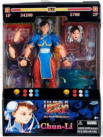 JADA 1/10 FIGURES | CHUN-LI - ULTRA STREET FIGHTER II - THE FINAL CHALLENGERS - CM. 15.5 - ACTION FIGURE | RED BLUE WHITE