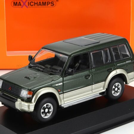 MINICHAMPS 1/43 MITSUBISHI | PAJERO LWB 2800 TURBO INTERCOOLER 1991 | GREEN MET SILVER