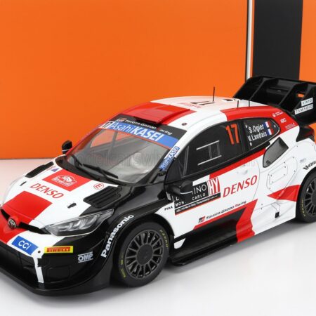 IXO-MODELS 1/18 TOYOTA | YARIS GR HYBRID RALLY1 TEAM TOYOTA GAZOO RACING WRT N 17 WINNER RALLY MONTECARLO 2023 SEBASTIAN OGIER - VINCENT LANDAIS | WHITE RED BLACK