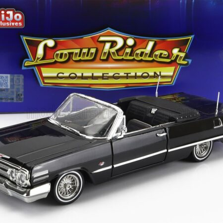 WELLY 1/24 CHEVROLET | IMPALA CABRIOLET OPEN LOW RIDER 1963 | BLACK