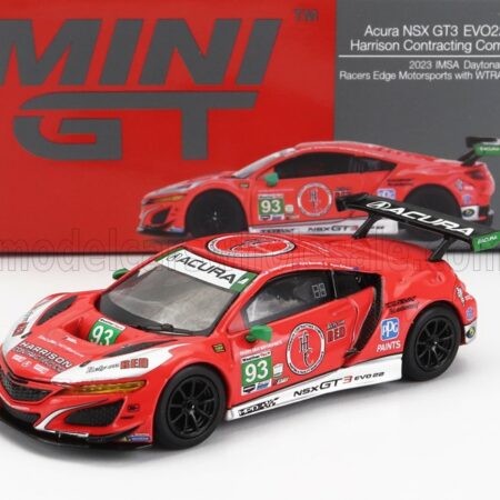 TRUESCALE 1/64 ACURA | NSX GT3 EVO22 TEAM RACERS EDGE N 93 GTD CLASS 24h DAYTONA 2023 R.BRISCOE - D.FORMAL - A.HARRISON - K.MARCELLI | RED