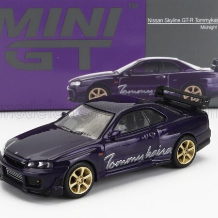 TRUESCALE 1/64 NISSAN | SKYLINE GT-R (R34) R-Z TOMMYKAIRA RHD COUPE 2007 | PURPLE