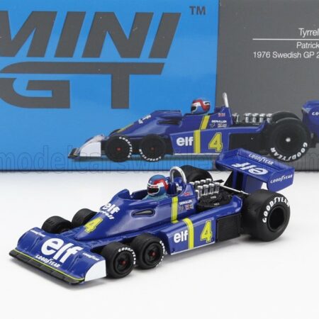 TRUESCALE 1/64 TYRRELL | F1  P34 ELF 6 WHEELS N 4 2nd SWEDEN GP 1976 PATRICK DEPAILLER | BLUE YELLOW