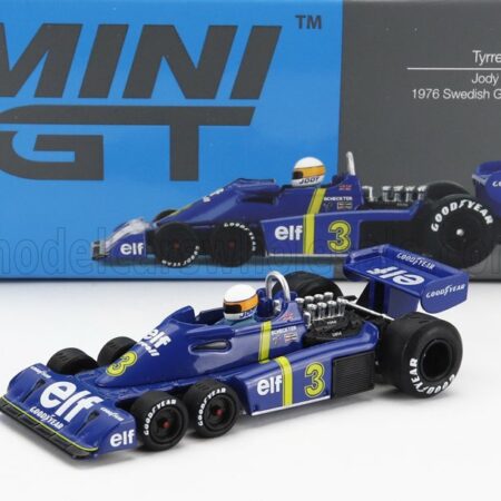 TRUESCALE 1/64 TYRRELL | F1  P34 N 3 6 WHEELS N 3 WINNER SWEDISH GP 1976 JODY SCHECKTER | BLUE YELLOW