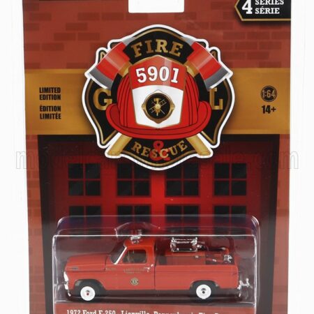 GREENLIGHT 1/64 FORD USA | F-250 PICK-UP PENNSYLVANIA FIRE ENGINE 1972 | ORANGE