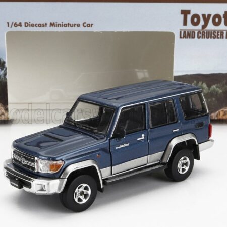 BM-CREATIONS 1/64 TOYOTA | LAND CRUISER LC76 2014 | BLUE SILVER