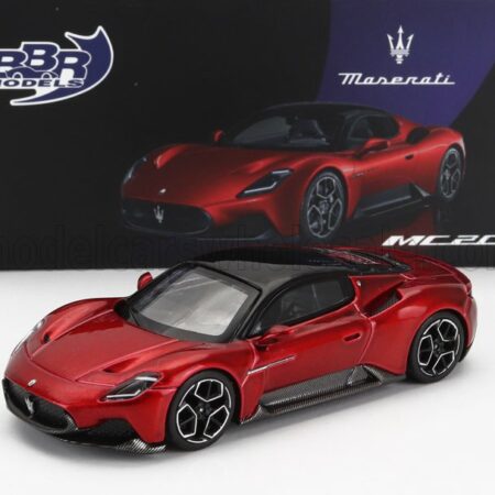 BBR-MODELS 1/64 MASERATI | MC20 2020 | ROSSO VINCENTE - RED MET