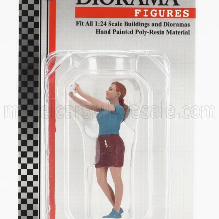 AMERICAN DIORAMA 1/24 FIGURES | GIRL SELFIE | BLUE BROWN