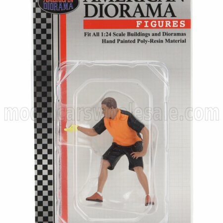 AMERICAN DIORAMA 1/24 FIGURES | MAN POLISH AND SHINE | BLACK