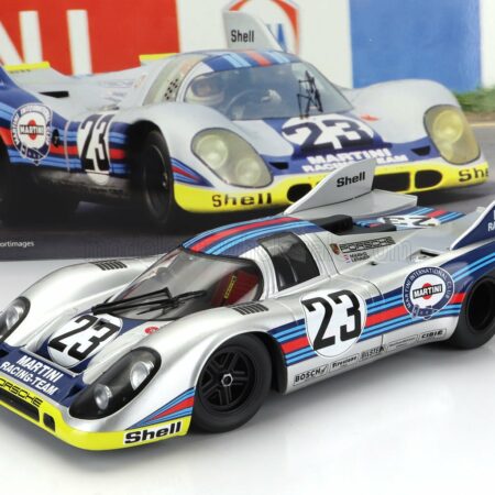 WERK83 1/18 PORSCHE | 917K 4.9L TEAM MARTINI RACING N 23 1000km SPA 1971 HELMUT MARKO - GIJS VAN LENNEP | SILVER RED BLUE YELLOW