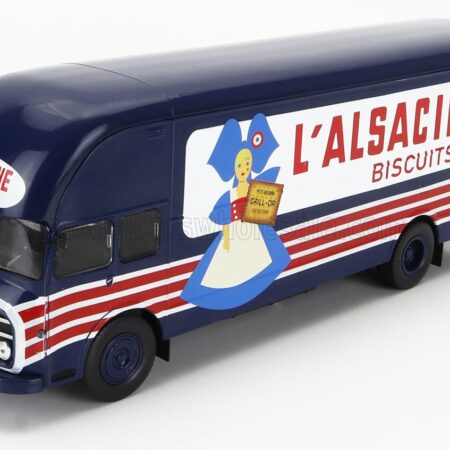 EDICOLA 1/43 SOMUA | WITHOUT CARD BOX - SENZA SCATOLA - JL19 TRUCK L'ASCACIENNE BISCUITS TRANSPORTS 1959 | BLUE RED WHITE