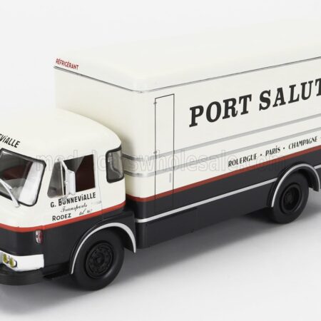 EDICOLA 1/43 SAVIEM | WITHOUT CARD BOX - SENZA SCATOLA - JM200 TRUCK G.BONNEVIALLE TRANSPORTS PORT SALUT 2-ASSI 1963 | CREAM BLACK