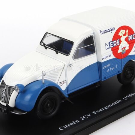 EDICOLA 1/24 CITROEN | 2CV VAN FOURGONETTE MERE PICON 1958 - WITHOUT CARD BOX - SENZA SCATOLA | WHITE BLUE