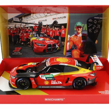 MINICHAMPS 1/18 BMW | 4-SERIES M4 GT3 TEAM SCHUBERT MOTORSPORT N 31 WINNER DTM HOCKENHEIM CHAMPION 2022 SHELDON VAN DER LINDE | RED BLACK YELLOW