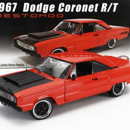 ACME-MODELS 1/18 DODGE | CORONET R/T RESTOMOD 1967 | ORANGE BLACK