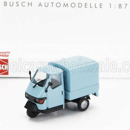 BUSCH 1/87 PIAGGIO | APE 50 VAN 2006 | LIGHT BLUE