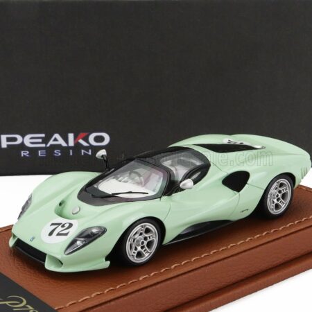 PEAKO 1/43 DE TOMASO | P72 N 72 RACING 2020 | VERY LIGHT GREEN
