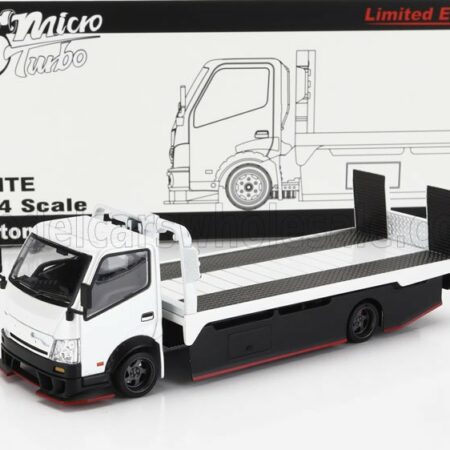 PEAKO 1/64 ISUZU | CUSTOM TOW TRUCK 1993 SOCCORSO STRADALE - CARRO ATTREZZI - WRECKER ROAD SERVICE - CAR TRANSPORTER | WHITE