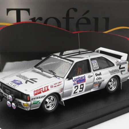 TROFEU 1/43 AUDI | QUATTRO (night version) N 29 RALLY RAC LOMBARD 1984 CHRIS LORD - RON VARLEY | SILVER