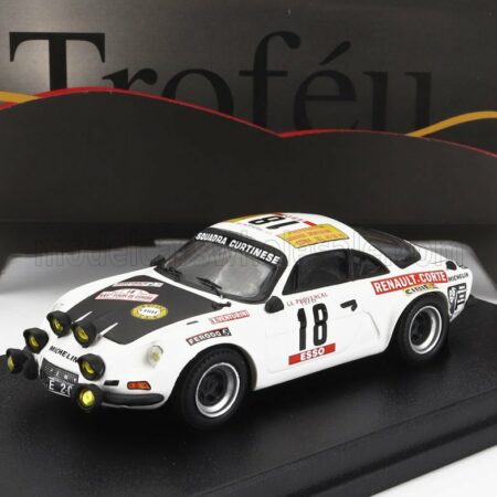 TROFEU 1/43 RENAULT | ALPINE A110 (night version) N 18 RALLY TOUR DE CORSE 1978 ANGE MARIE VENTURINI - DOMINIQUE SIMONINI | WHITE BLACK