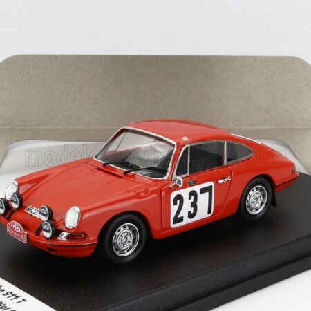 TROFEU 1/43 PORSCHE | 911 T COUPE N 237 RALLY MONTECARLO 1968 AKE ANDERSSON - SVEN OLOF SVEDBERG | ORANGE