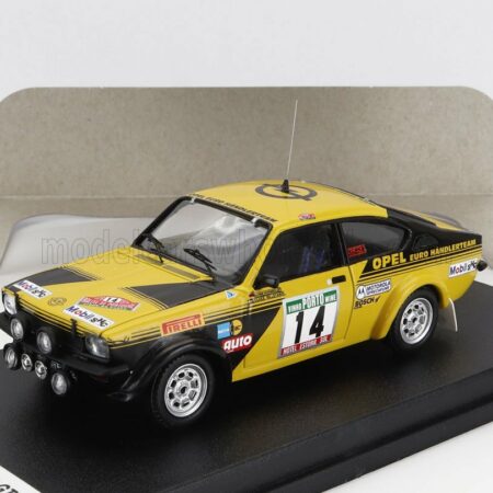 TROFEU 1/43 OPEL | KADETT GTE (nighr version) N 14 RALLY PORTUGAL 1978 ACHIM WARMBOLD - CLAES BILLSTAM | YELLOW BLACK