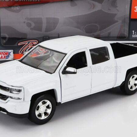 MOTOR-MAX 1/27 CHEVROLET | SILVERADO 1500 LT-Z71 CREW CAB PICK-UP 2017 | WHITE