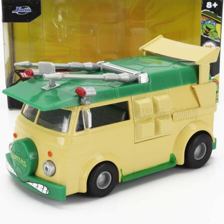 JADA 1/32 VOLKSWAGEN | PARTY WAGON DONATELLO NINJA TURTLES - TARTARUGHE NINJA | YELLOW GREEN