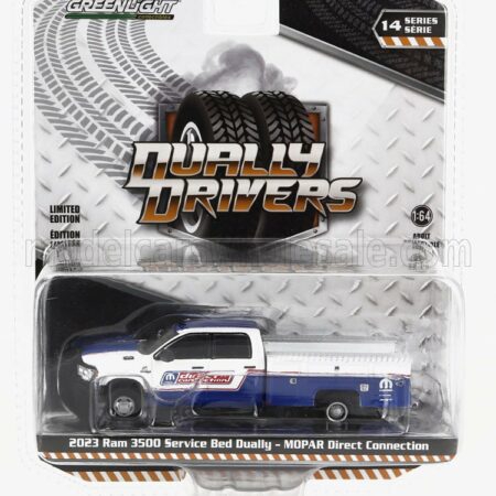 GREENLIGHT 1/64 DODGE | RAM 3500 PICK-UP SERVICE MOPAR 2023 | WHITE BLUE