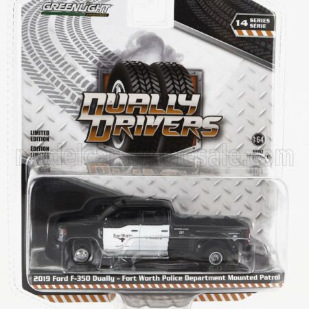 GREENLIGHT 1/64 FORD USA | F-350 PICK-UP FORT WORTH POLICE DEPARTMENT 2019 | BLACK WHITE