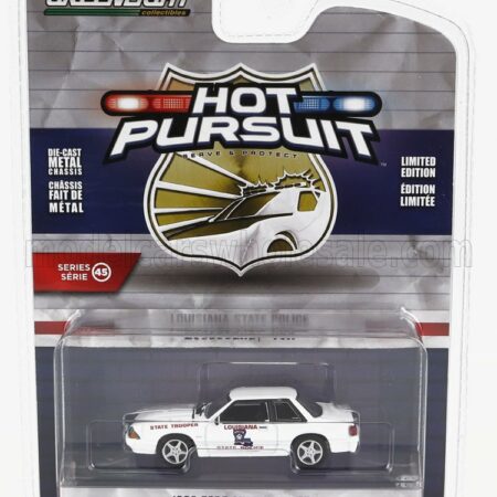 GREENLIGHT 1/64 FORD USA | MUSTANG SSP LOUISIANA STATE POLICE 1993 | WHITE