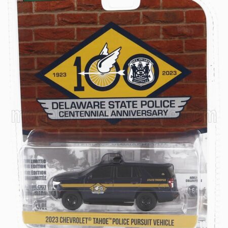 GREENLIGHT 1/64 CHEVROLET | TAHOE DELAWARE POLICE 2023 | BLUE YELLOW