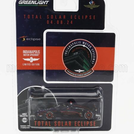 GREENLIGHT 1/64 DALLARA | INDYCAR N 0 INDY 500 INDYCAR SERIES TOTAL SOLAR ECLIPSE 2024 | BLACK RED