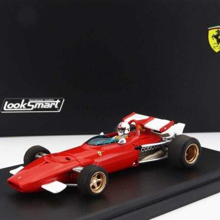 LOOKSMART 1/43 FERRARI | F1  312B N 0 TEST MODENA ITALY 1969 CHRIS AMON | RED WHITE