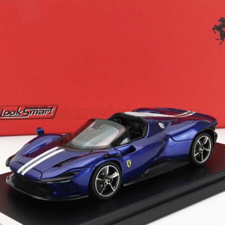 LOOKSMART 1/43 FERRARI | DAYTONA SP3 OPEN ROOF 2022 | BLU ELETTRICO - BLUE MET