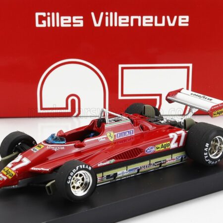 BRUMM 1/43 FERRARI | F1  126C2 N 27 BRAZILIAN GP 1982 GILLES VILLENEUVE | RED