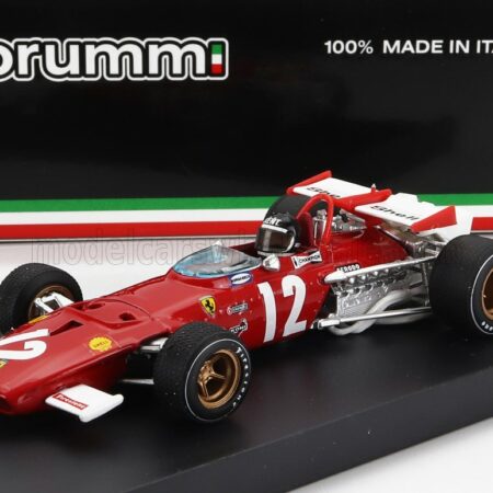 BRUMM 1/43 FERRARI | F1  312B N 12 WINNER GP AUSTRIAN 1970 JACKY ICKX - WITH DRIVER FIGURE | RED WHITE