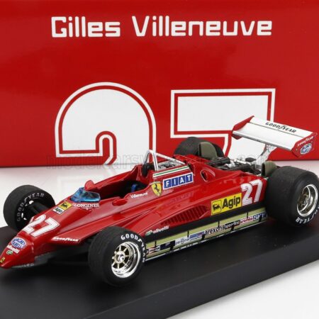 BRUMM 1/43 FERRARI | F1  126C2 N 27 2nd SAN MARINO IMOLA GP 1982 GILLES VILLENEUVE | RED