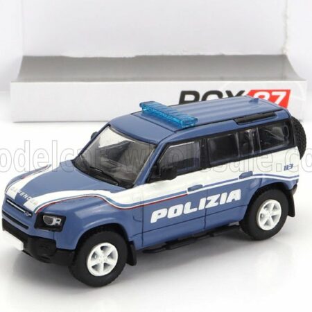 PREMIUM CLASSIXXS 1/87 LAND ROVER | NEW DEFENDER 110 POLIZIA 2020 | LIGHT BLUE WHITE